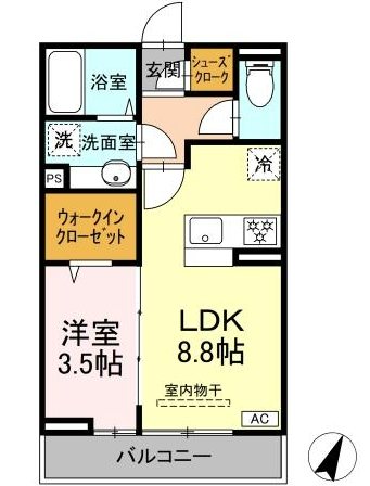 D-ROOM 笹賀 間取り