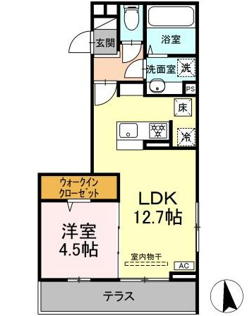 GRAND D-ROOM大手 間取り