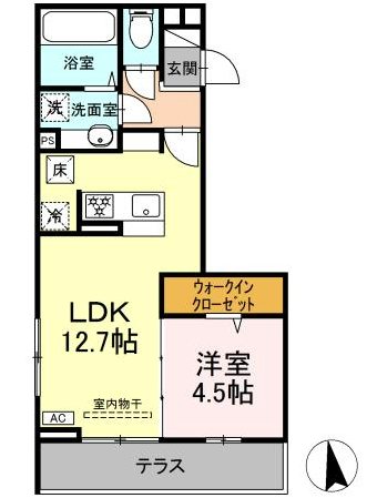 GRAND D-ROOM大手 間取り
