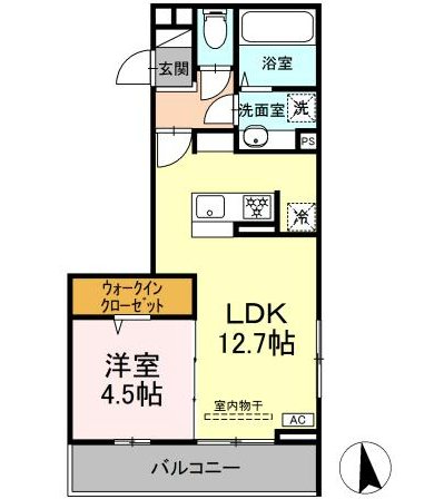 GRAND D-ROOM大手 間取り