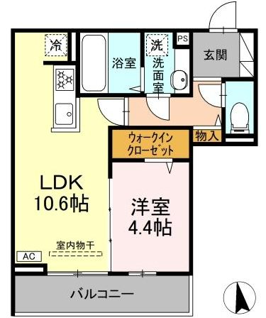 GRAND D-ROOM大手 間取り