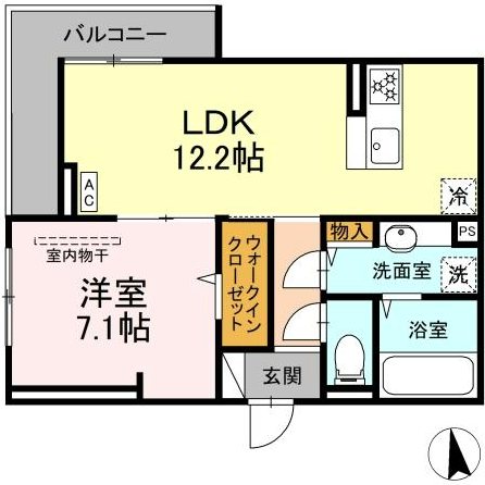 GRAND D-ROOM大手 間取り