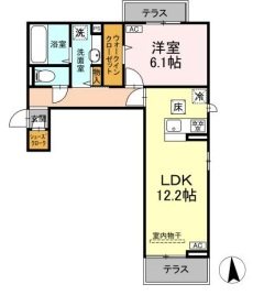 Mels court（メルスコート） 間取り