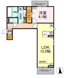 Mels court（メルスコート） 間取り