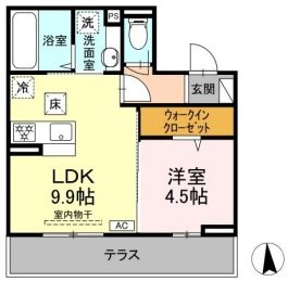 Mels court（メルスコート） 間取り