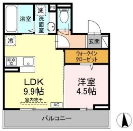 Mels court（メルスコート） 間取り