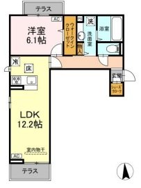 Mels court（メルスコート） 間取り