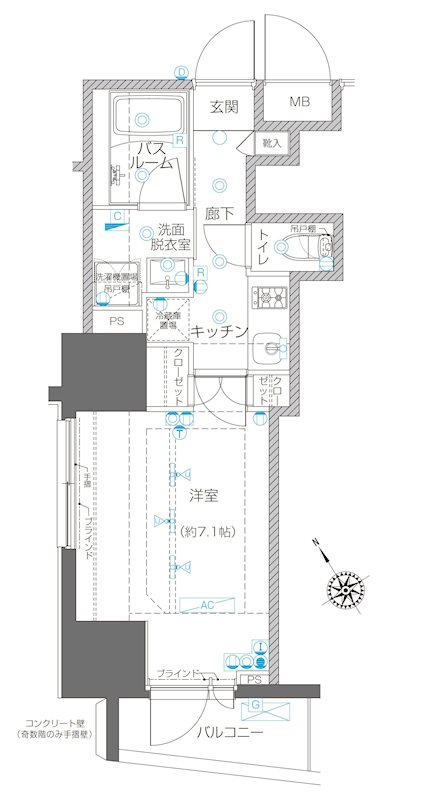ZOOM川崎EAST 間取り