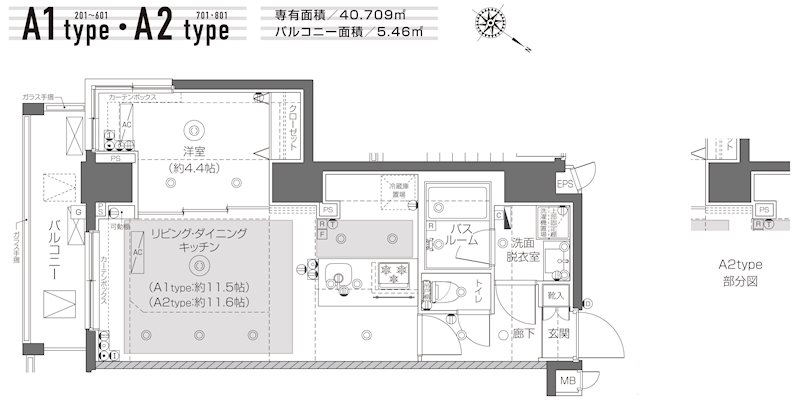 ZOOM月島 間取り