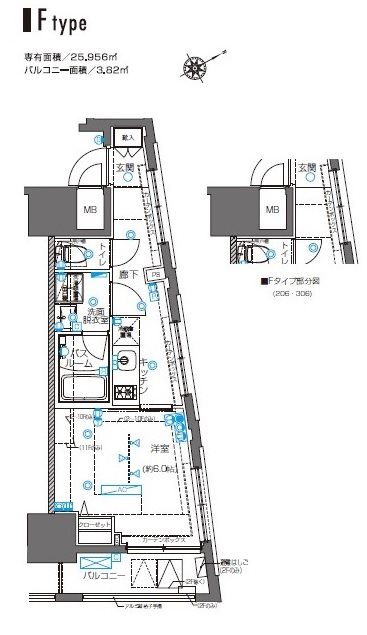 ZOOM横浜桜木町 間取り