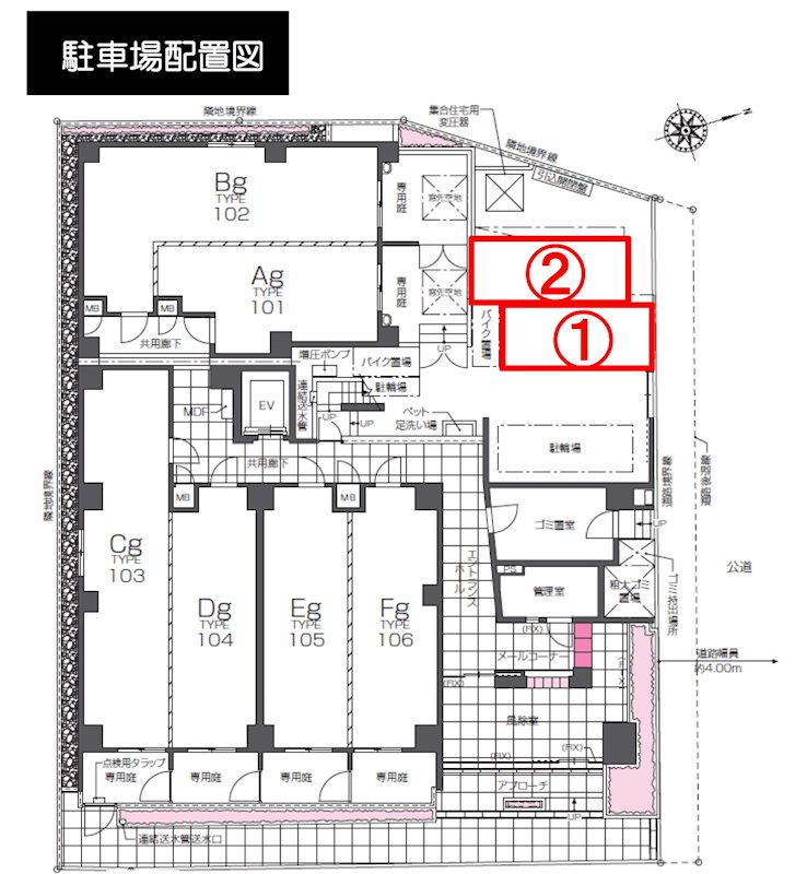 ZOOM戸越銀座 駐車場 間取り