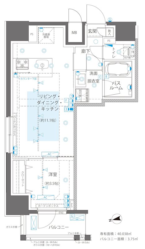 ZOOM浅草WEST 間取り