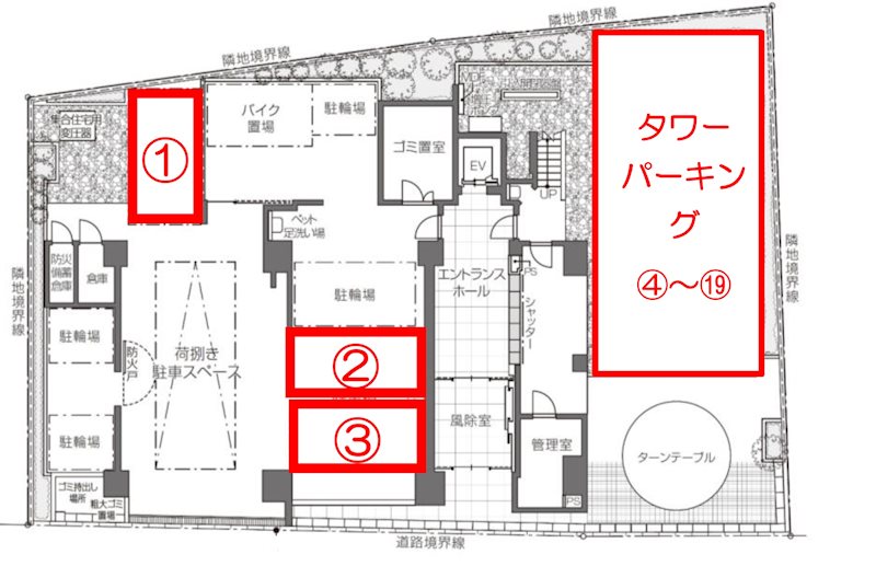 ZOOM調布小島町駐車場 間取り
