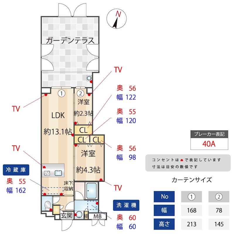 ZOOM蒲田EAST 間取り