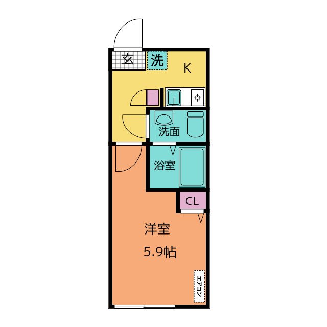 ベイルーム鷹取 間取り