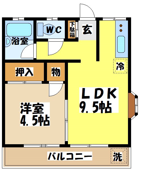 第１グリーンコーポ★仲介手数料半月分★ 間取り
