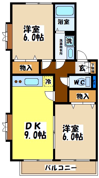ドムス清華★仲介手数料半月分★ 間取り