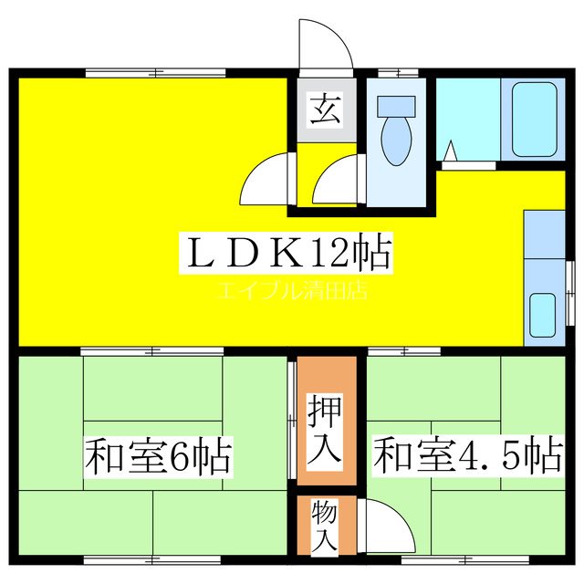NORTH　FIELD壱番館 間取り