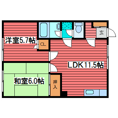 コーポ大藤 間取り