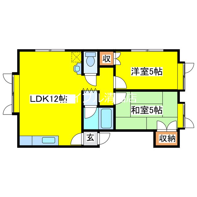 サンパレス清田 間取り
