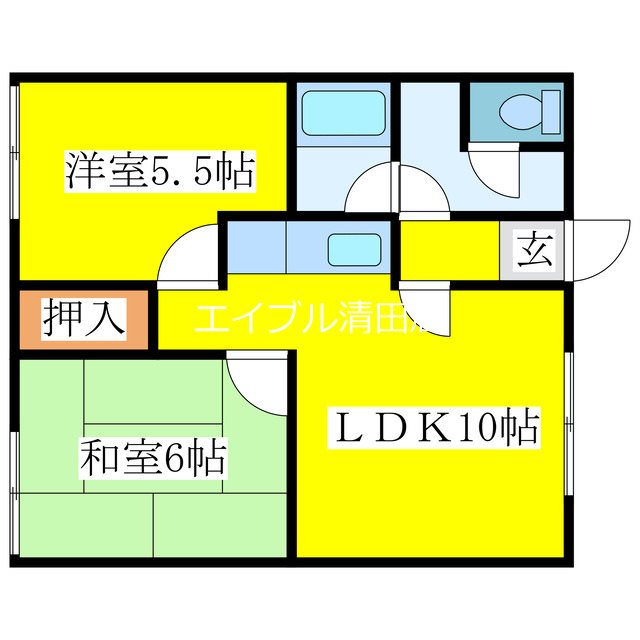 谷浦ﾏﾝｼｮﾝ 間取り