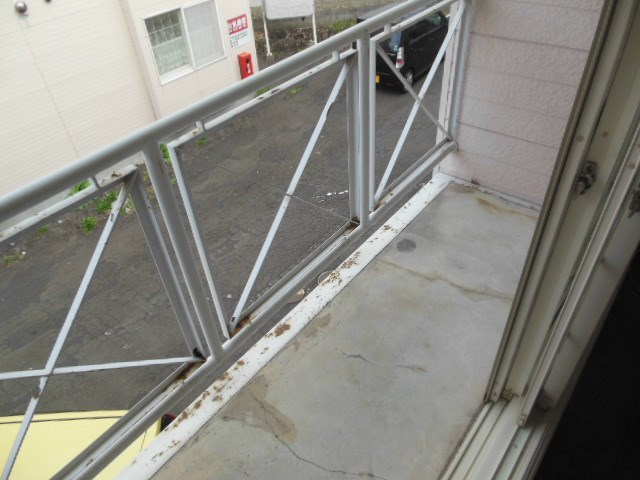 ウッディヴィレッヂA館 ベランダ