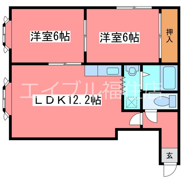 アバカスヴィラ月寒 間取り