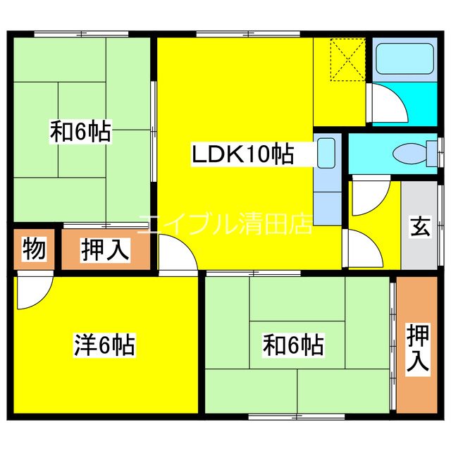 コーポ一岡Ａ 間取り
