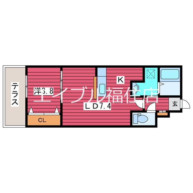 アルファスクエア福住2条 間取り