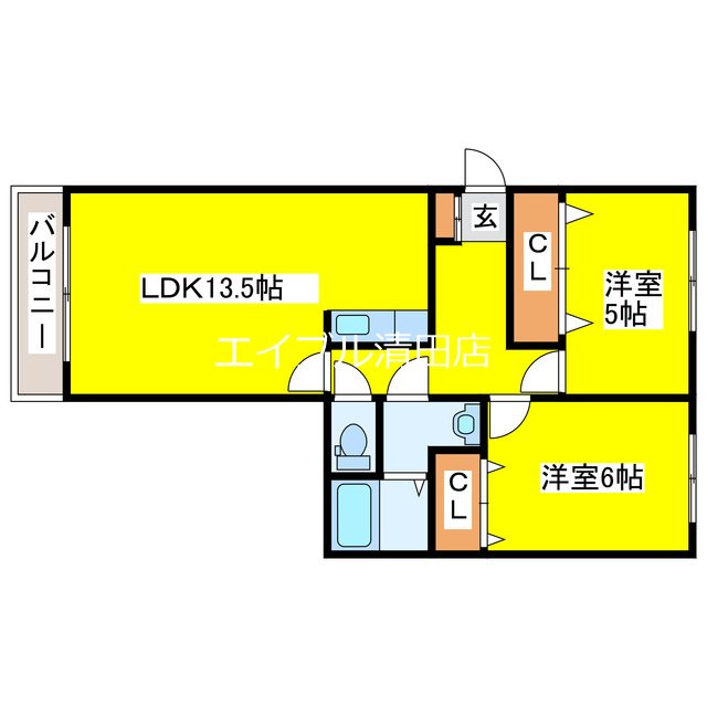 KDマンションⅠ 間取り