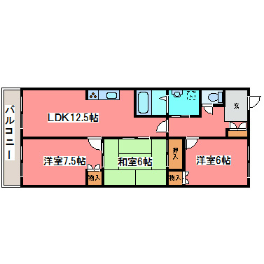 北海道札幌市豊平区福住二条４丁目 間取り