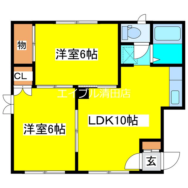 コーポステータス 間取り