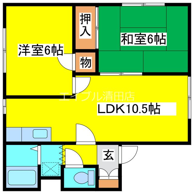 NORTH　FIELD弐番館 間取り