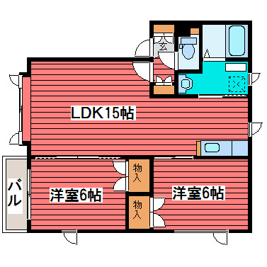 アパートメントユースⅢ 間取り