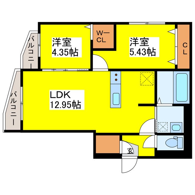 Diore　Residence　Sapporo 間取り