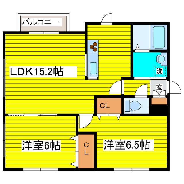 グランディールN15 間取り