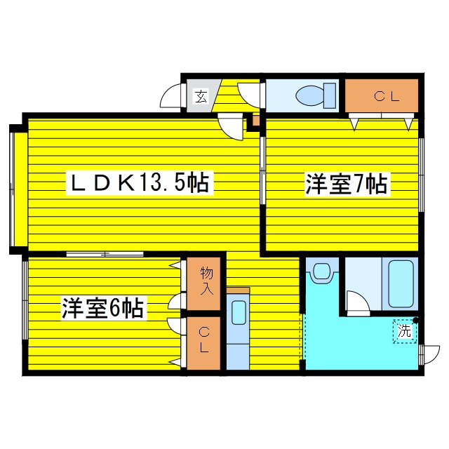 金盛マンションB棟 間取り
