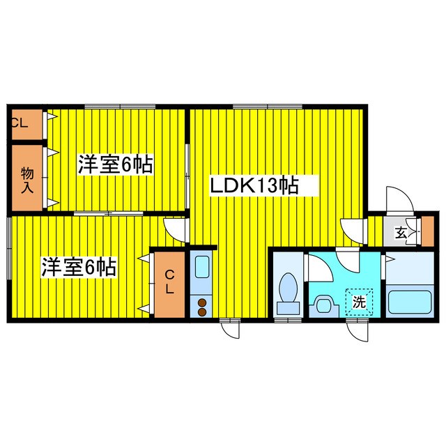フリーダム1-7 間取り