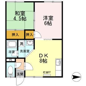藤コーポ1・2 間取り