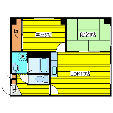 エリザベート北３１－Ⅱ 間取り