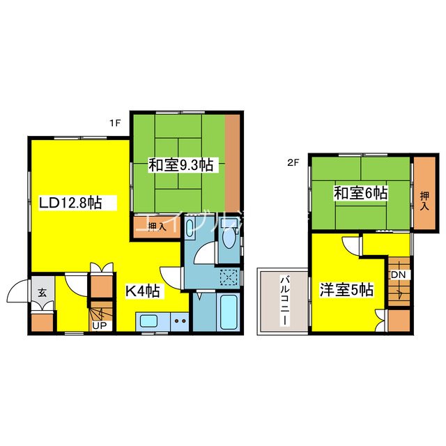 朝日町5丁目貸家 間取り