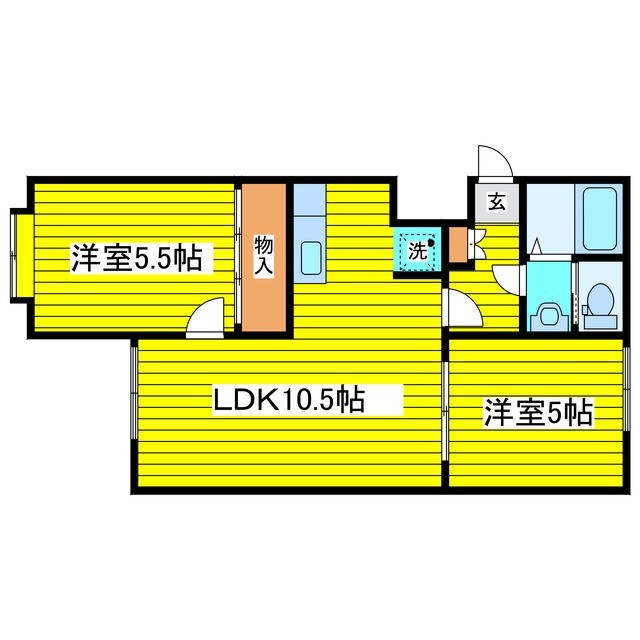αNEXT札幌第一 間取り