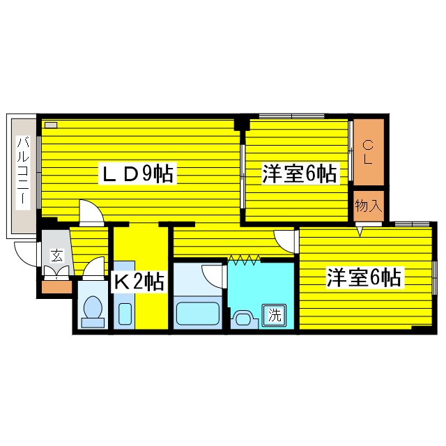 コーポげんじ北８条 間取り