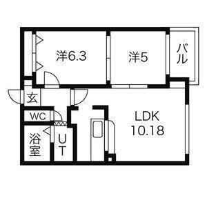 カーム北18条 間取り