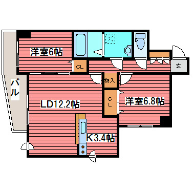 ヴィラ福住 間取り