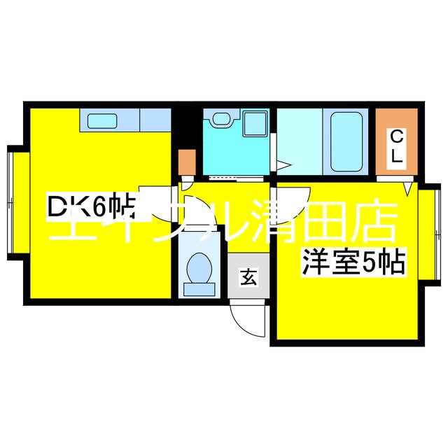 カステル北野 間取り