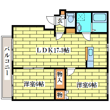 サンライズ北野 間取り