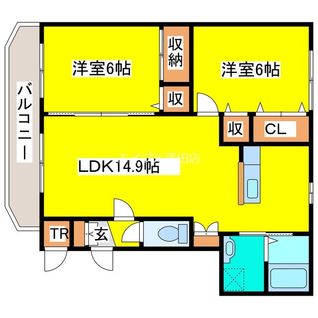 サンセール清田 間取り