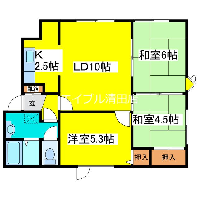 カーサ清田B 間取り