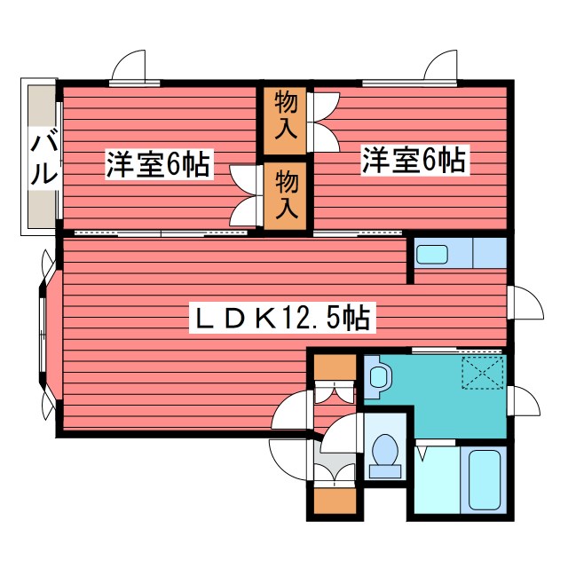 アベニューおちＢ 間取り